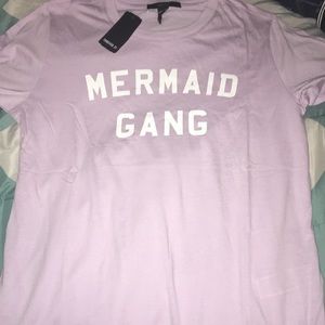 New Lilac Forever 21 Mermaid Gang tee
